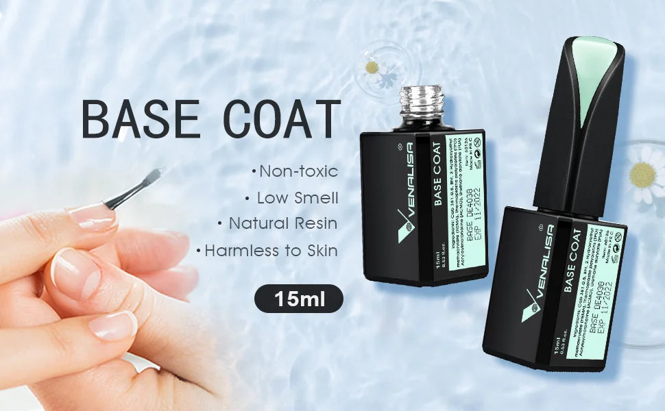 Venalisa 15ml Nail Prep Dehydrator Fast Dry Acid-Free Primer Bond Natural for Builder Jelly Gel Nail Gel Polish Color GelVarnish