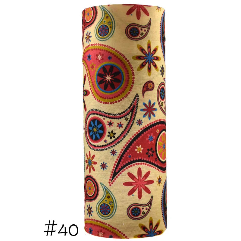 Men Women Windproof Headband Tube Bandana Headscarf Outdoor Cycling Mask Elastic Seamless Scarves Head Face Neck Sunshade Collar 40 One Size >8Y