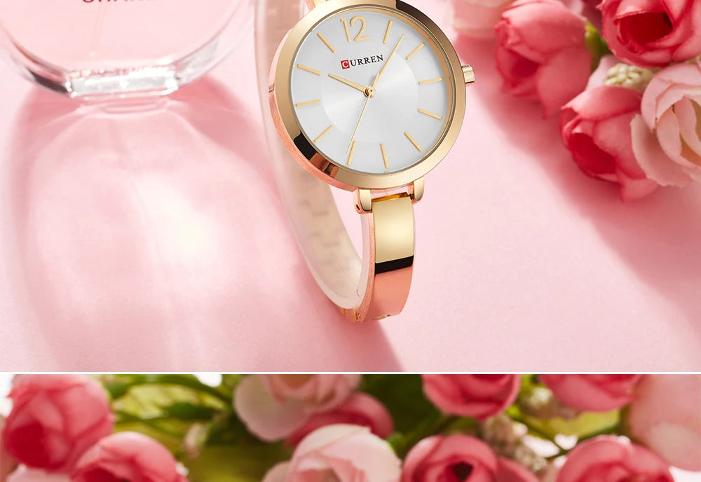 CURREN Watch For Women 9012 Top Brand Luxury Quartz Clock Casual Fashion Ladies Wristwatch Lady Clock Relogio Feminino