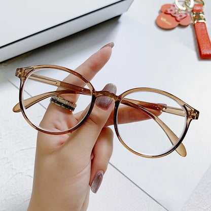 New arrival Computer Glasses Frame Women Men Anti Blue Light Round Eyewear Blocking Glasses Optical Spectacle Eyeglass Badiee Stylez