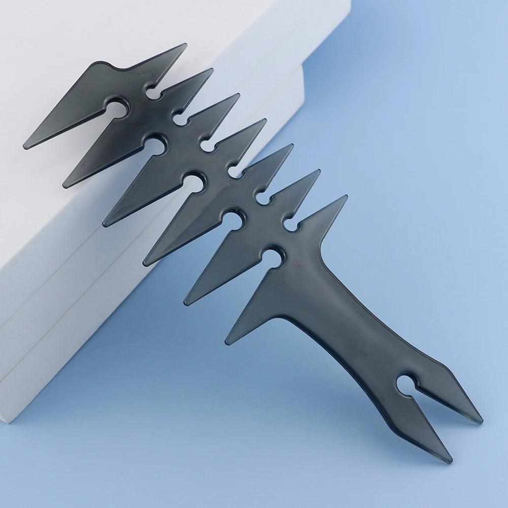 Men Oil Head Comb Hairdresser Haircut Wide Tooth Fork Comb Two-side Tooth Design Detangling Comb Salon Barber Hairdressing Tools