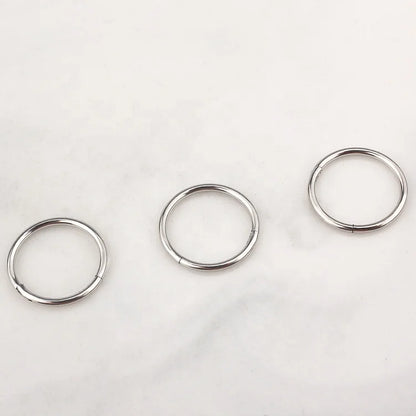 Right Grand ASTM F136 Titanium Hinged Hoop Nose Rings 20G 18G 16G Septum Ring Body Piercing Jewelry Helix Cartilage Rook Earring