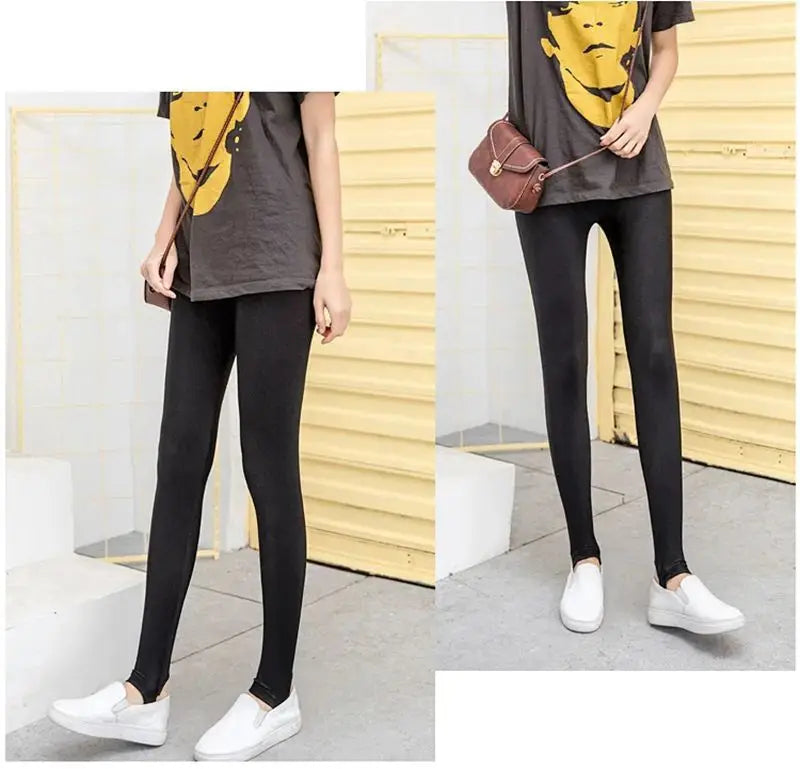 lady summer short pants women solid black shine breathable above knee short capris korean skinny neon pant