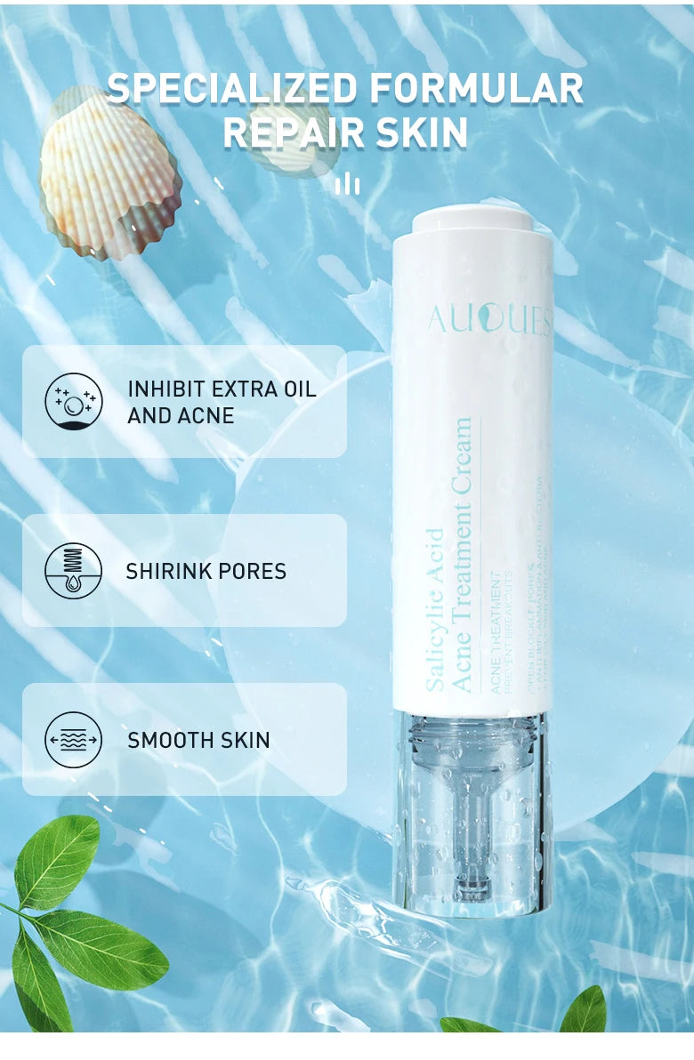 AUQUEST Acne Face Cream Salicylic Acid Oil Control Whitening Shrink Pores Beauty Health Korean Cosmetics Skin Care
