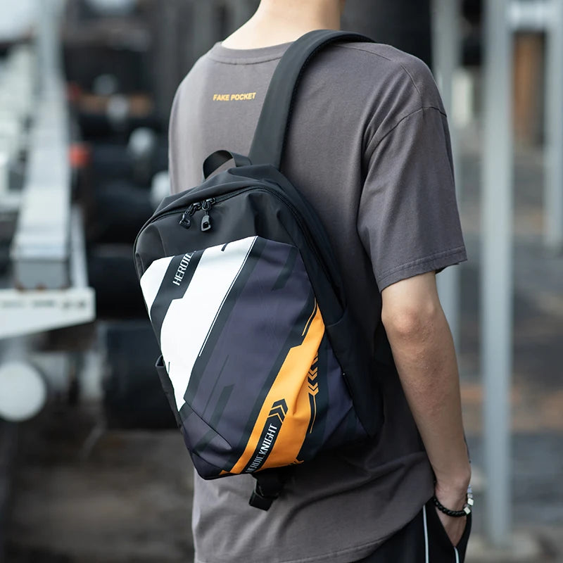 Hk Mini Popular Men's Backpack 12.9 Inch Ipad Waterproof Light Weight Women School Bags Short Trip Travel Sports Backpack Casual