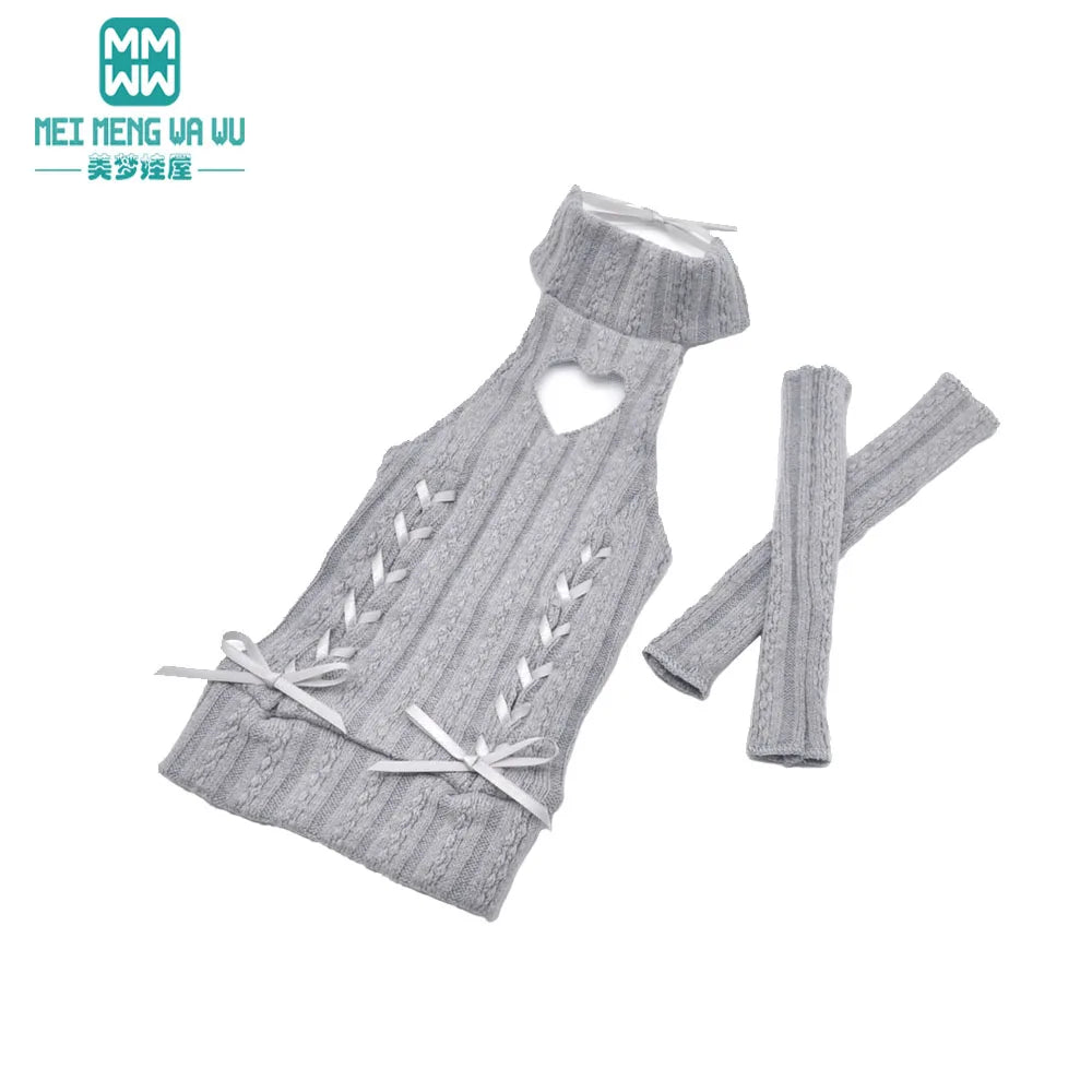 1/4 1/3 BJD clothes DD SD DDL MSD doll fashion hanging neck hanging neck sweater dress Arm sleeve JPy-006-T-D