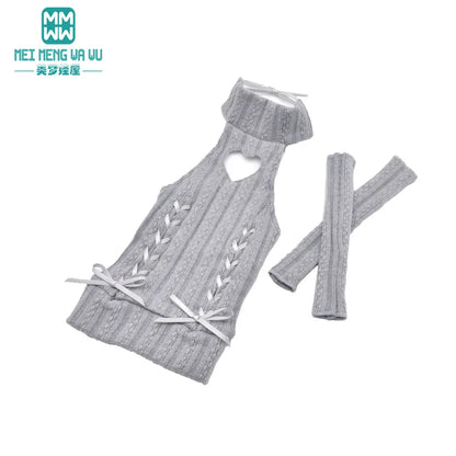 1/4 1/3 BJD clothes DD SD DDL MSD doll fashion hanging neck hanging neck sweater dress Arm sleeve JPy-006-T-D