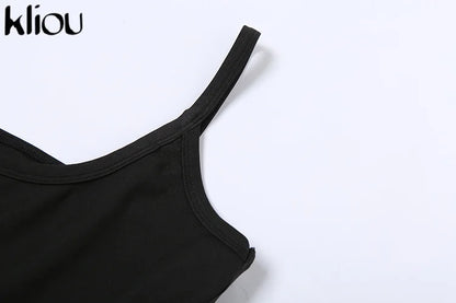 Kliou Shiny Silver Net Jumpsuit Women Fashion Patchwork Mesh Classic Style One Pieces Hipster Twinkle Sleeveless High Streetwear Badiee Stylez