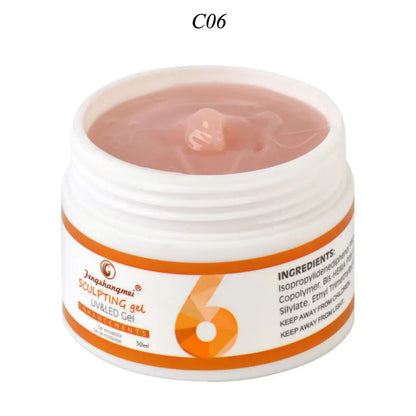 fengshangmei 15ml UV Gel For Nail Extensions Camoufalge Builder UV Gel Nail Polish Varnish 3D Thick Constructor Gel For Building USA-06