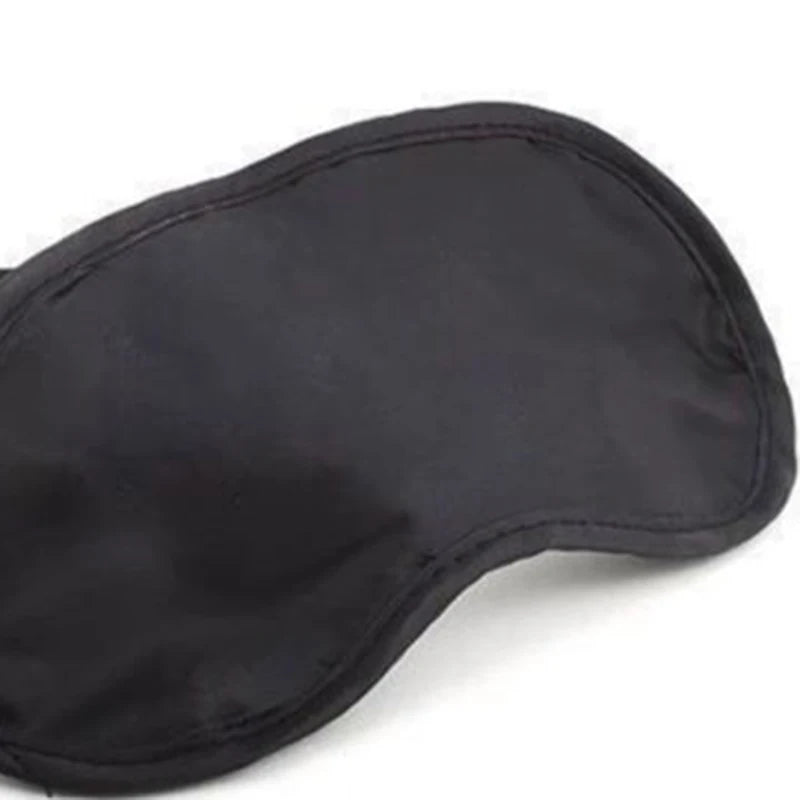 1pc Black Sleep Mask Natural Sleeping Eye Mask Eyeshade Cover Shade Eye Patch Women Men Soft Portable Blindfold Travel Eyepatch