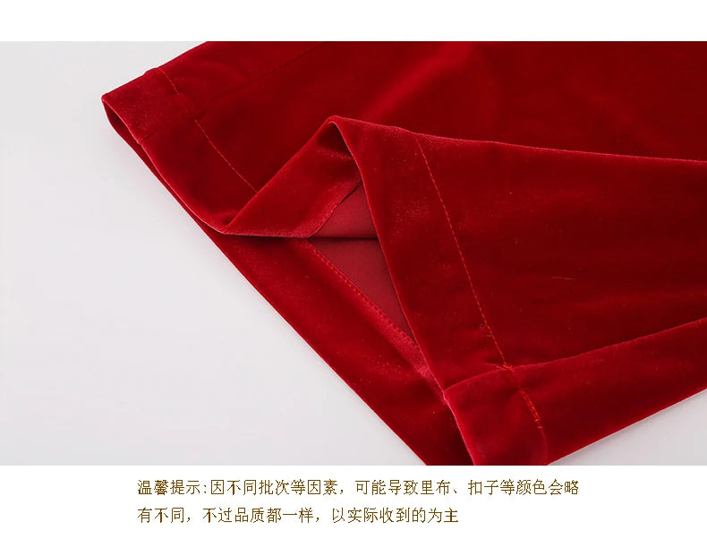 Nerazzurri Spring Autumn Long Soft Flowy Red Velvet Jumpsuit Women with Sleeves Sashes Maxi Black Wide Leg Floor Length Clothes Badiee Stylez