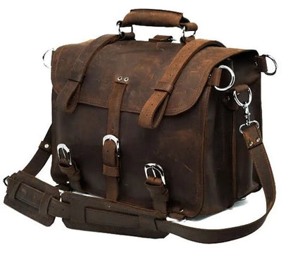 Vintage Crazy horse Genuine Leather Men Travel Bags Luggage Travel Bag Leather Men Duffle Bag Large Men Weekend Bag Overnight