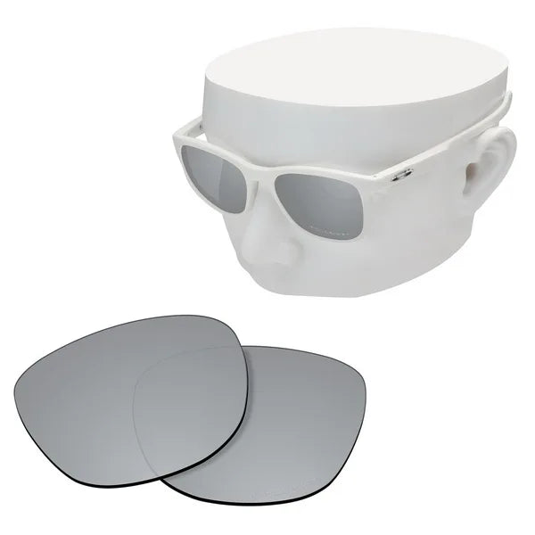 OOWLIT Anti-Scratch Replacement Lenses for-Oakley Trillbe X Etched Polarized Sunglasses Silver Mirror