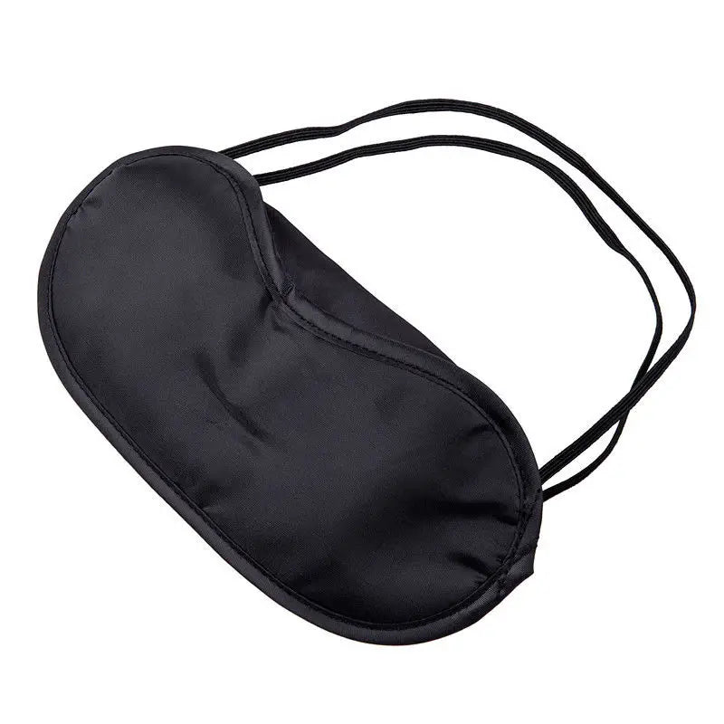 1pc Black Sleep Mask Natural Sleeping Eye Mask Eyeshade Cover Shade Eye Patch Women Men Soft Portable Blindfold Travel Eyepatch