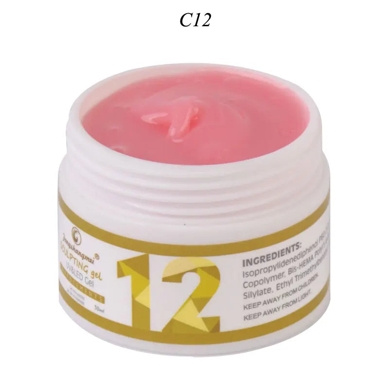 fengshangmei 15ml UV Gel For Nail Extensions Camoufalge Builder UV Gel Nail Polish Varnish 3D Thick Constructor Gel For Building USA-12