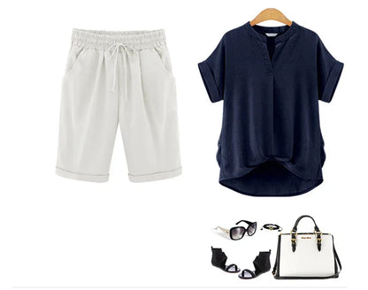 Summer Female Five Pants Thin Outer Wear Pants Women Slacks Casual Pants Harem Pants Beach Wear