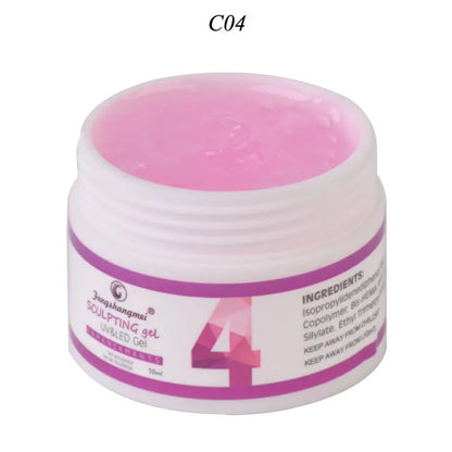 fengshangmei 15ml UV Gel For Nail Extensions Camoufalge Builder UV Gel Nail Polish Varnish 3D Thick Constructor Gel For Building USA-04