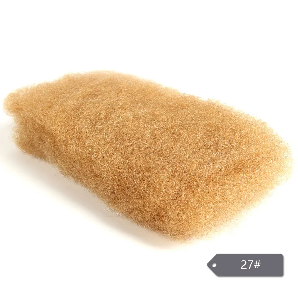 Afro Kinky Bulk Human Hair Extensions QVR US Local Shipping Natural Black/Brown Lightweight For Braiding Styling Everyday Wear