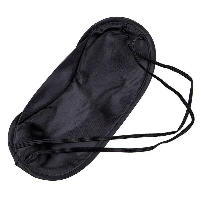 1pc Black Sleep Mask Natural Sleeping Eye Mask Eyeshade Cover Shade Eye Patch Women Men Soft Portable Blindfold Travel Eyepatch