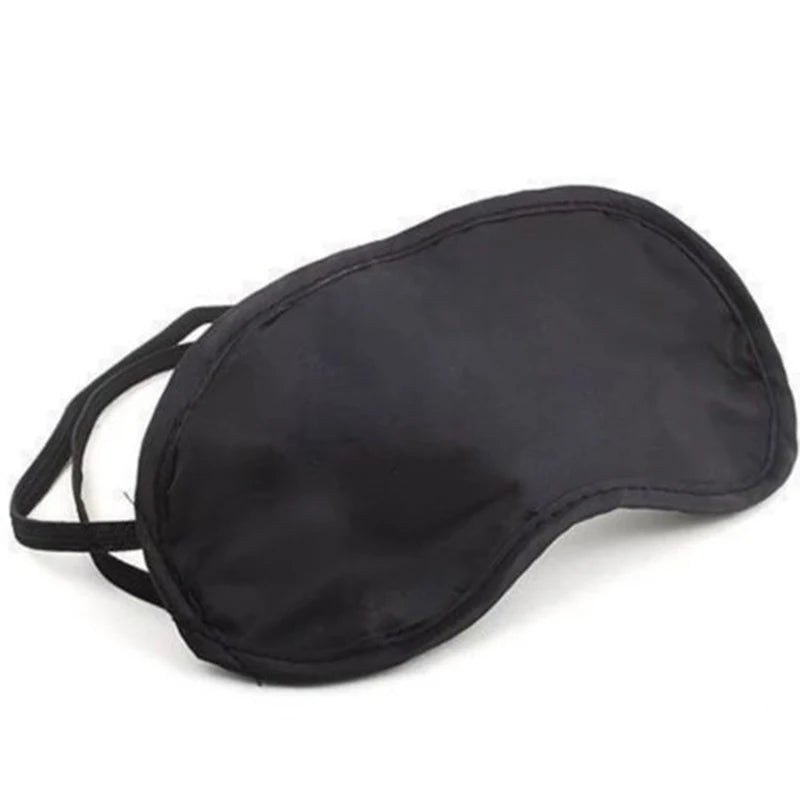 1pc Black Sleep Mask Natural Sleeping Eye Mask Eyeshade Cover Shade Eye Patch Women Men Soft Portable Blindfold Travel Eyepatch