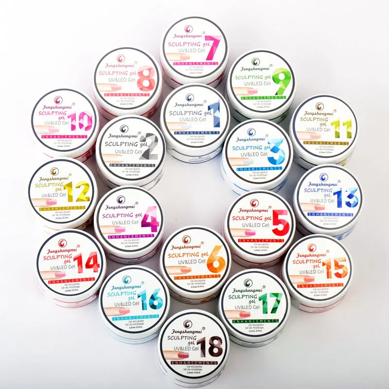 fengshangmei 15ml UV Gel For Nail Extensions Camoufalge Builder UV Gel Nail Polish Varnish 3D Thick Constructor Gel For Building