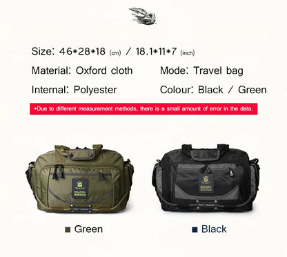 Ruil Men's Travel Bag organizers Oxford Cloth Bag Portable Waterproof Shoulder Leisure Bags folding luggage bag good quality