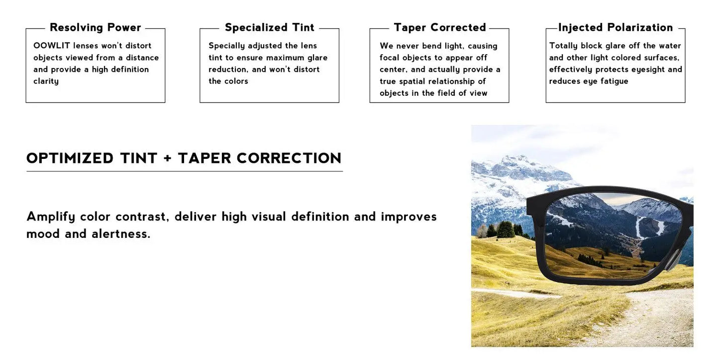 OOWLIT Anti-Scratch Replacement Lenses for-Oakley Trillbe X Etched Polarized Sunglasses