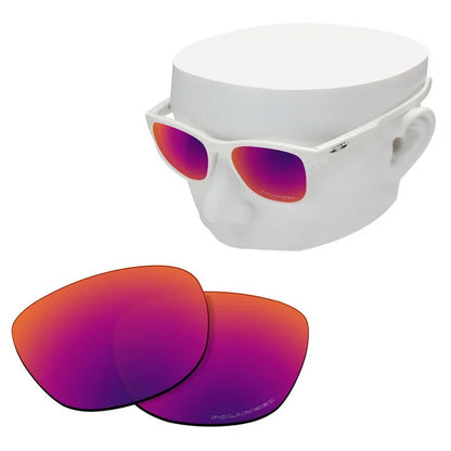 OOWLIT Anti-Scratch Replacement Lenses for-Oakley Trillbe X Etched Polarized Sunglasses Purple Red Mirror