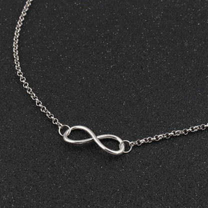 Aihua New Fashion Silver Color Infinity Necklaces & Pendants for Women Choker Party Jewelry Gifts Bijuter Collar Badiee Stylez