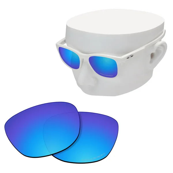OOWLIT Anti-Scratch Replacement Lenses for-Oakley Trillbe X Etched Polarized Sunglasses Blue Mirror