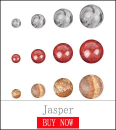 Natural Dull Polished Wood Jaspers Stone Spacer Beads For Jewelry Making DIY Necklace Bracelet 4mm-12mm Matte Round Beads 15"