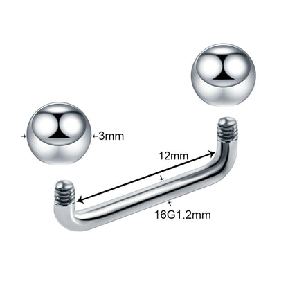 1Pc G23 Titanium Micro Dermal Piercing Crystal Dermal Anchor Piercing Top Internal &External Skin Diver Surface Piercing Jewelry A 1.2X12X3X3mm