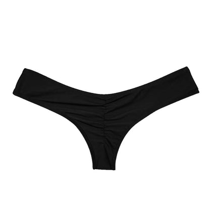Bikinis Sexy Women Bikini Brazilian Cheeky Bottom Thong V Swimwear Swimsuit Panties Briefs 비키니 Bikini Bottom купальник ビキニ بيكين black