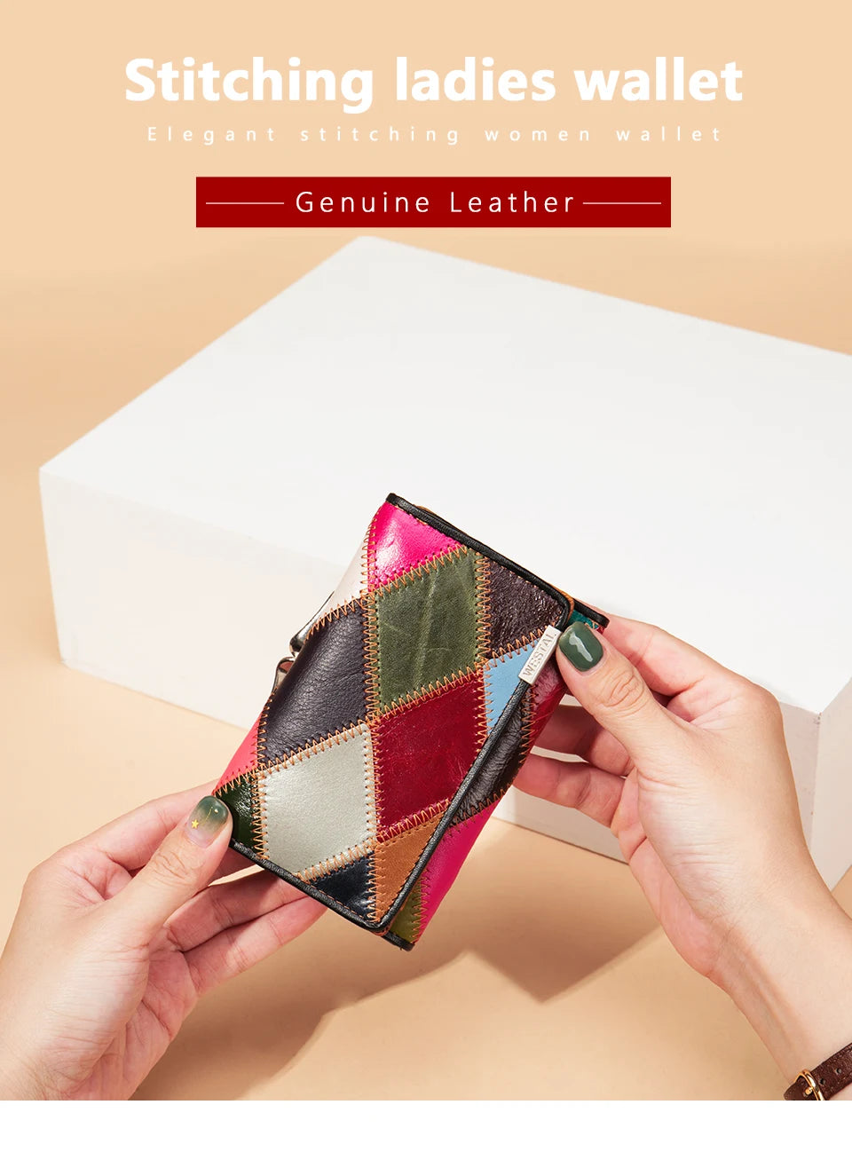 WESTAL Women's Wallet Female Wallet Genuine Leather Purse For Women Crocodile Pattern Design Luxury Brand Lady Clutch Female