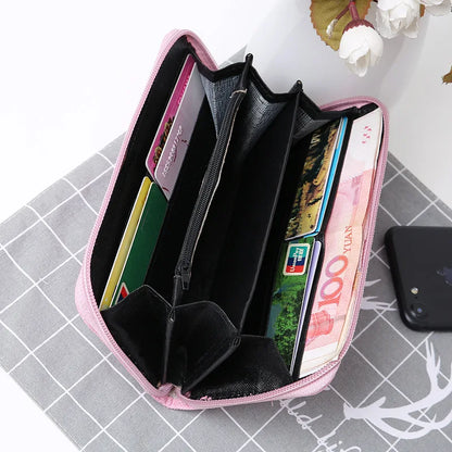 Ethnic Style Embroidery Ladies Wallets Rose Pattern Long Clutch Cloth Money Bag Large Capacity Phone Pocket Women Coin Purse