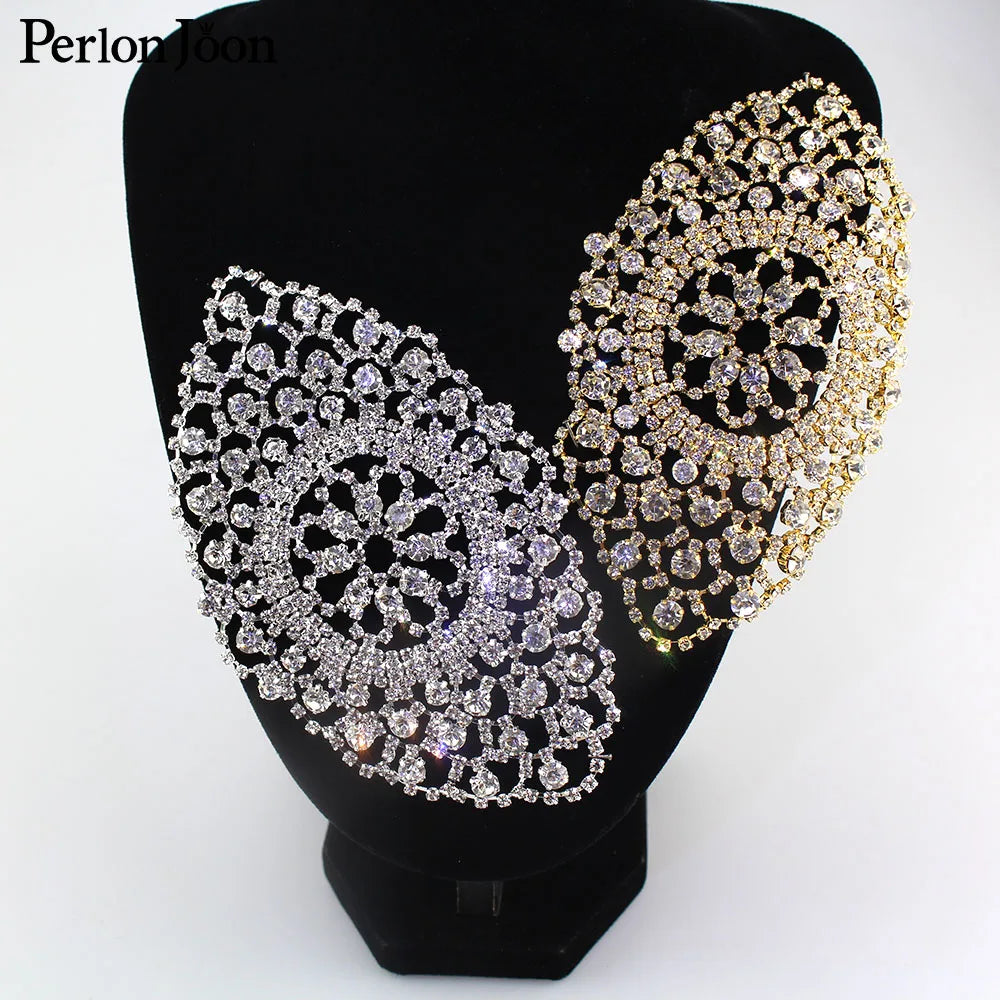 Crystal for Welding technology patch classic DIY gold silver wedding dress Rhinestone decoration accessories YHX061