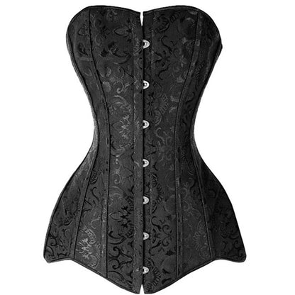 White Long Corset Women Steampunk Corset Waist Trainer Punk Goth Korsett Bodice Lingerie Modeling Strap Steel Boned Belt Corsets