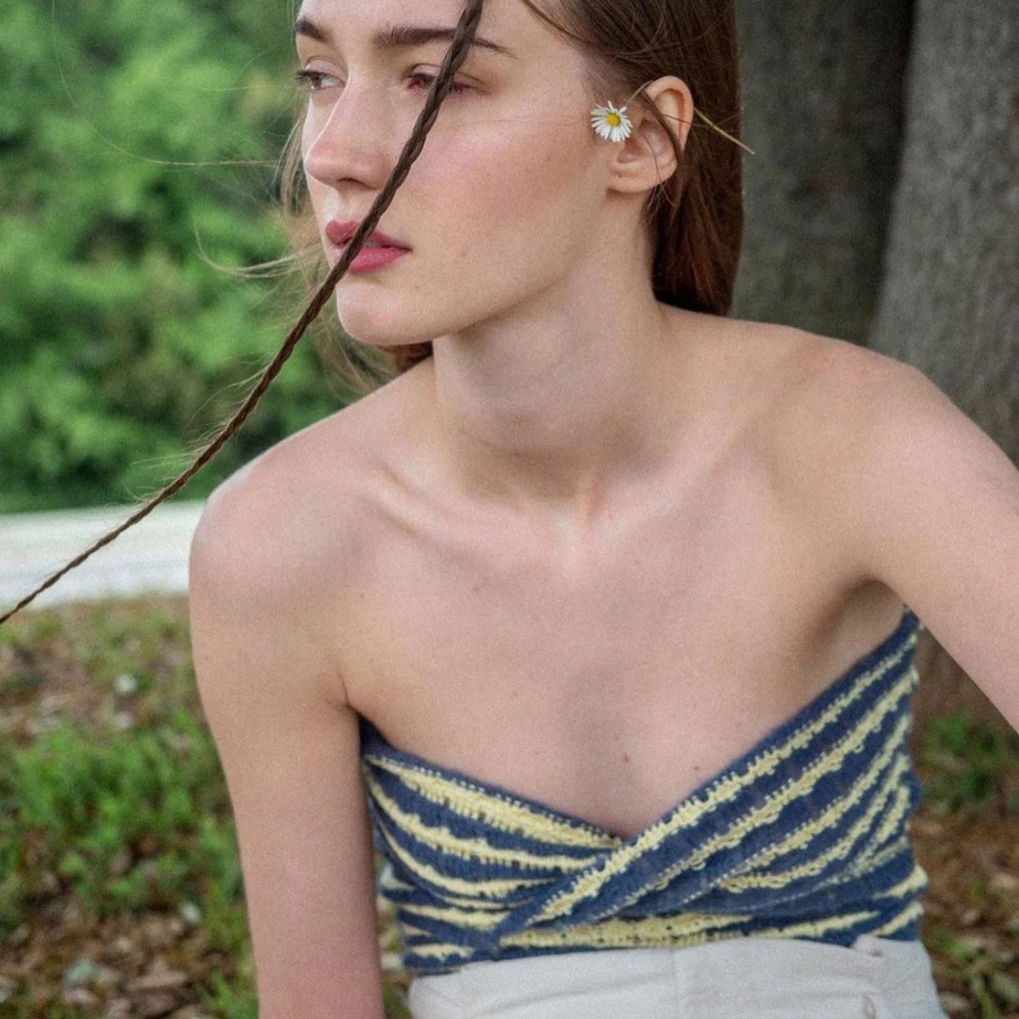 Striped Knitted Tube Top Women Off Shoulder Summer Sexy Strapless Bodycon Tank Crop Top Party Club Wear Camisole Yuqung