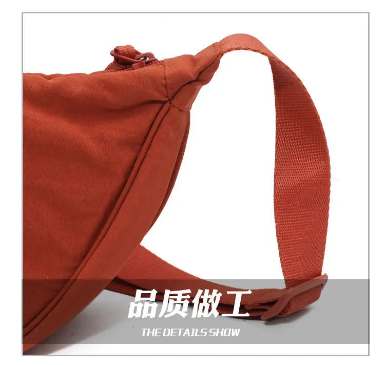 Simple Design Women's Messenger Bag Fashion Ladies Nylon Hobos Small Shoulder Bags Vintage Female Girls Purse Cloth Handbags