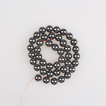Natural Stone Beads Black Hematite Beads Round Loose Beads 2 3 4 6 8 10 12 14mm For Bracelets Necklace Jewelry Making