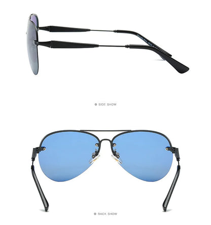 49784 Pilot Retro Polarized Light Luxury Sunglasses Men Women Fashion Shades Uv400 Vintage Glasses Men Sunglasses