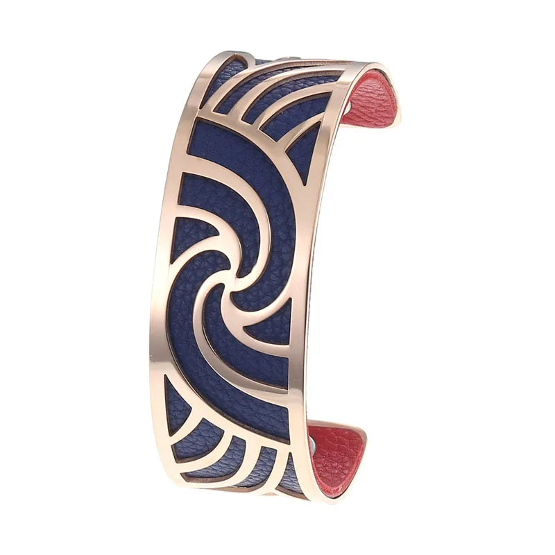 Cremo Love Cuff Bracelets Stainless Steel 25mm Bangles Manchette Femme Interchangeable Reversible Leather Band Pulseiras Badiee Stylez