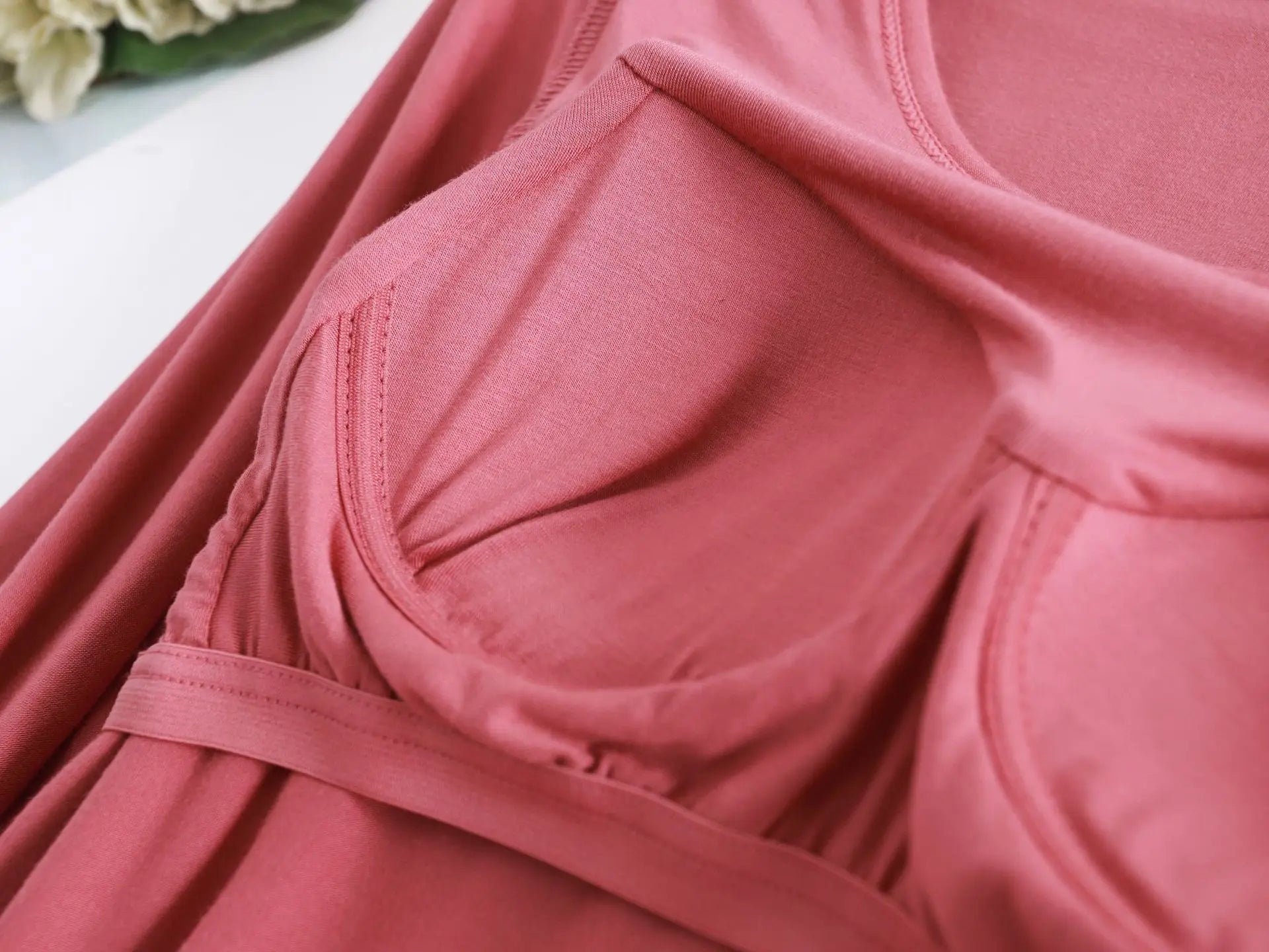 Pijama Feminino New Long Sleeve Trousers Set Modal Cotton Sleepwear Women Casual Bra Padded Winter Underwear Suit Female