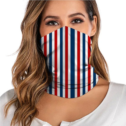 3D digital printed women's outdoor Bandana Breathable Face Scarf Fishing Cycling Sport Elastic Tube Neck Gaiter headband scarf w03