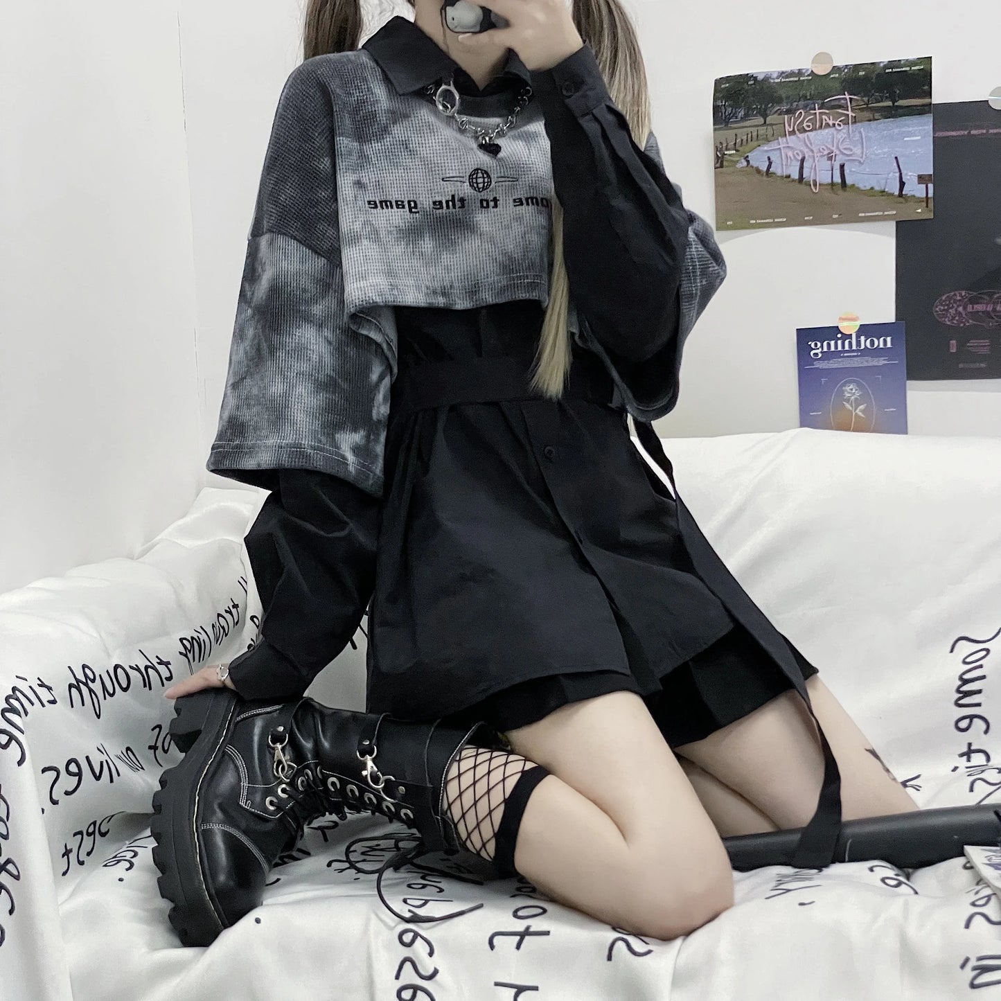 harajuku loose tops women sweatshirts gothic loose streetwear hoodies kawaii hoodie and shirts fashion clothes