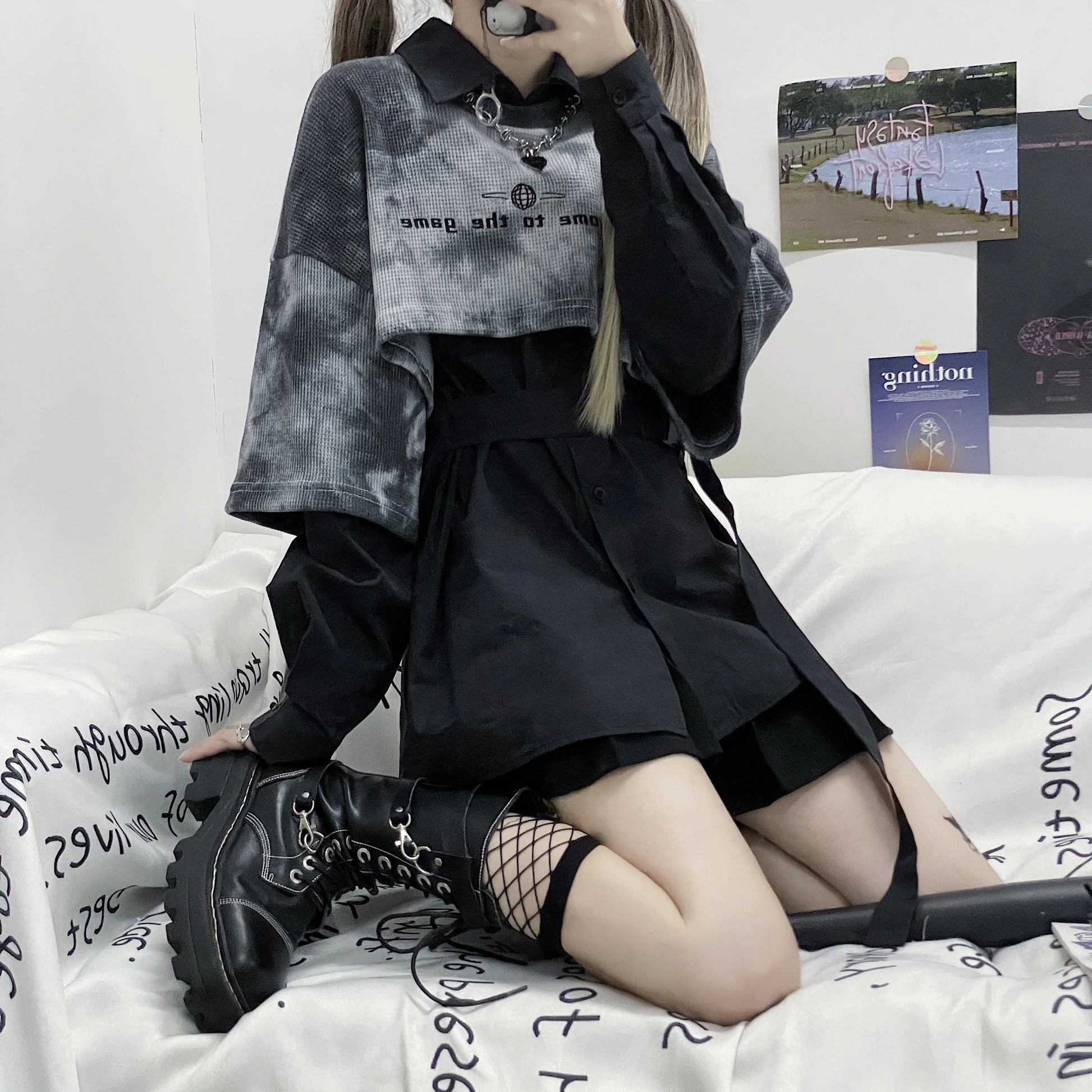 harajuku loose tops women sweatshirts gothic loose streetwear hoodies kawaii hoodie and shirts fashion clothes