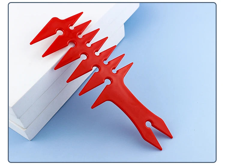 Men Oil Head Comb Hairdresser Haircut Wide Tooth Fork Comb Two-side Tooth Design Detangling Comb Salon Barber Hairdressing Tools