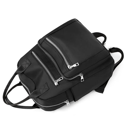 Women Backpack Travel Casual Waterproof Oxford Shoulder Bags Female Large Capacity Handbag Rucksack Black Purse School Pack