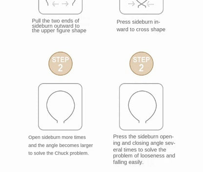 Wide-Brimmed Non-Slip Headband Women's Short Hair Simple Hair Clip Cover Gray Hair Fashion Temperament Hair Pressing Headwear