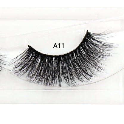 LEHUAMAO False Eyelashes Mink Lashes Natural Thick False Eyelashes Extension Wispy Soft Lashes Makeup Tools D22
